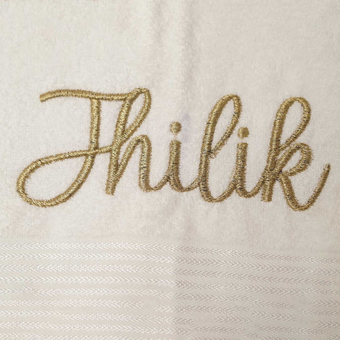 Personalized Bath Towel For Women - White